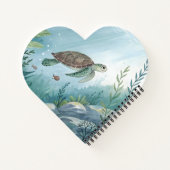 Carnet Monde sous-marin avec tortue (Dos)