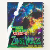 Carnet Mondes Zombie Galaxie d'Halloween (Dos)