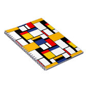 Carnet Mondrian géométrique Composition minimaliste moder (Côté Droit)