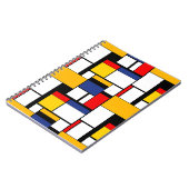 Carnet Mondrian géométrique Composition minimaliste moder (Côté gauche)