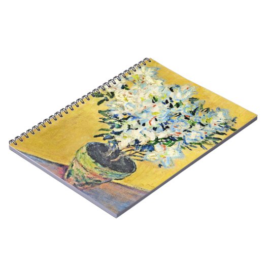Carnet Monet - Azalées blanches dans un pot,  (Côté gauche)
