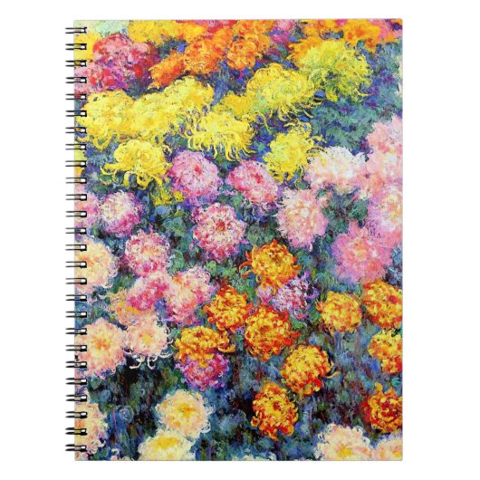 Carnet Monet, lit de Chrysanthemums, (Devant)