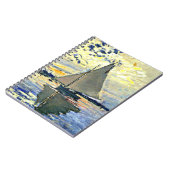 Carnet Monet - Sailboat at le Petit Gennevilliers (Côté gauche)