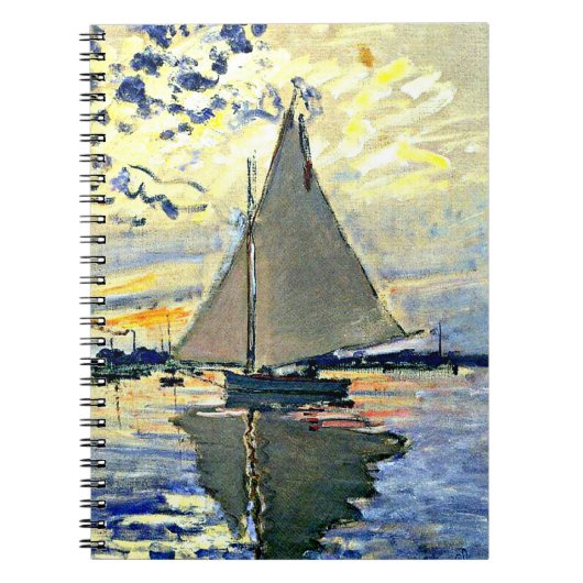 Carnet Monet - Sailboat at le Petit Gennevilliers (Devant)