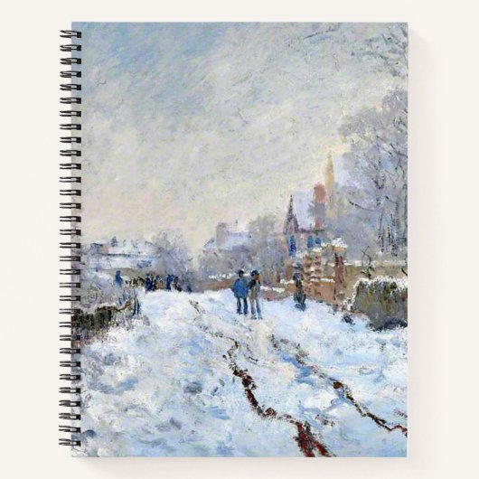 Carnet Monet - Scène de neige à Argenteuil (Devant)