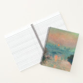 Carnet Monet Sunset Seine Beaux-Art Impressionnisme (Intérieur)