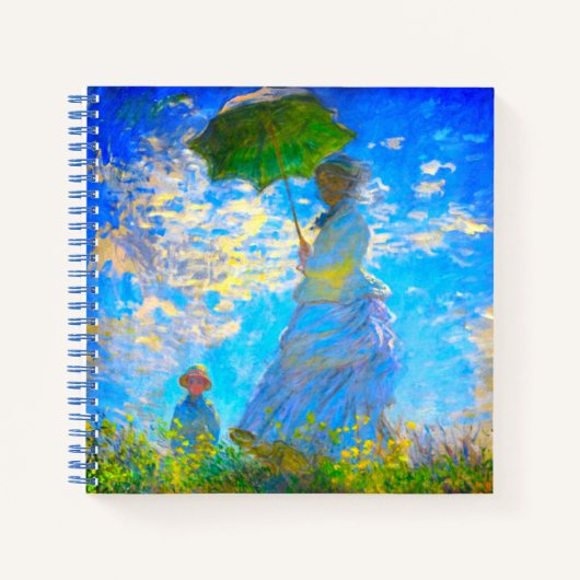 Carnet Monet Woman avec un parasol (Devant)