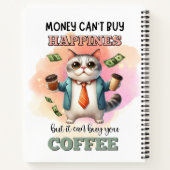 Carnet Money Can't Buy Happiness Funny Cat Lover Gift  (Dos)