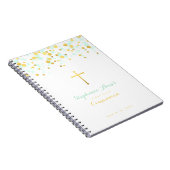 Carnet Monnaie Communion et Confetti Or (Côté Droit)