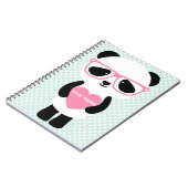 Carnet Monnaie Panda Cute/Rose (Côté gauche)