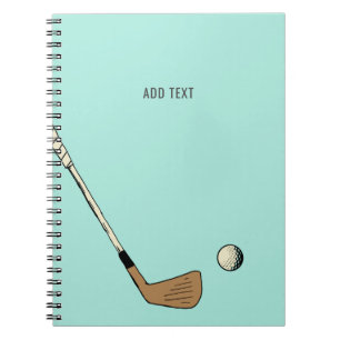 Carnet Monnaie Personnalisé Vintage Golf