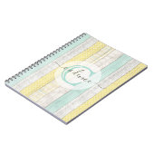 Carnet Monnaie Rustique & Boho Jaune Geo Moderne Personna (Côté gauche)