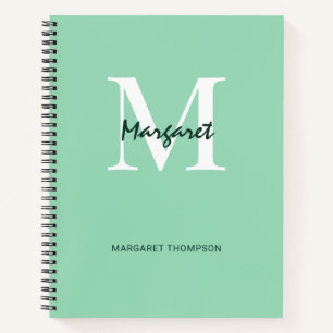 Carnet Monnaie Vert esthétique Cadeaux Monogrammes Person