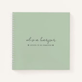 Carnet Monnaie verte à ma fille garde mémoire (Devant)