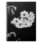 Carnet Monochrome Sakura Notebook - Elegant Black & White (Devant)