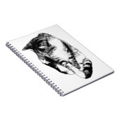 Carnet monochrome Tabby Cat (Côté Droit)