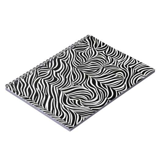 Carnet monochrome Zebra Print (Côté gauche)