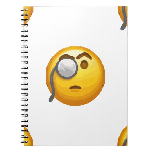 Carnet monocle émoji (Devant)