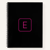Carnet Monogram de Styled | Pink & Black (Devant)