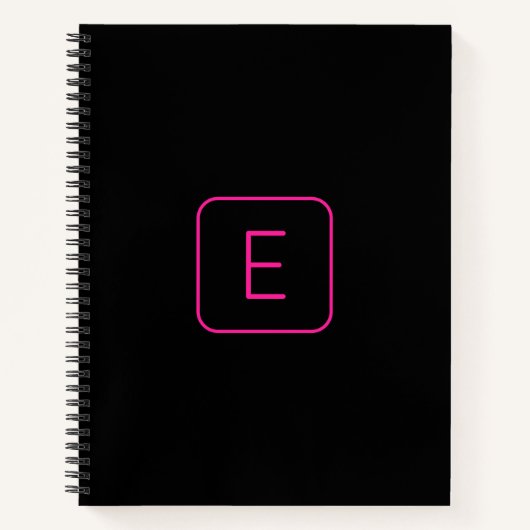 Carnet Monogram de Styled | Pink & Black (Devant)