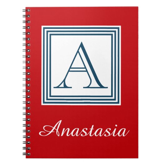 Carnet Monogram design (Devant)