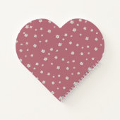Carnet Monogram Fleurs Blanches et Cygnes sur Rose Gold (Dos)