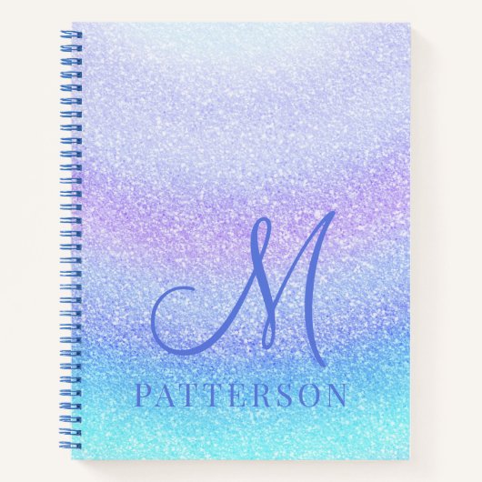 Carnet Monogram Girly Parties scintillant Chic Sparkle No (Devant)