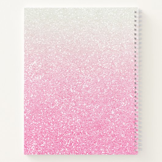 Carnet Monogram Girly Parties scintillant Chic Sparkle No (Dos)