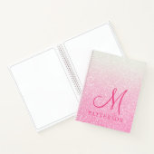Carnet Monogram Girly Parties scintillant Chic Sparkle No (Intérieur)