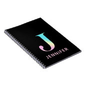 Carnet Monogram J Rainbow Black (Côté Droit)