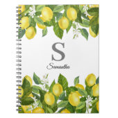 Carnet Monogram Lemon Citrus Name  (Devant)