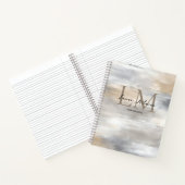 Carnet Monogram Luxe Aesthetic Metallic (Intérieur)