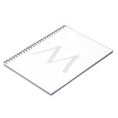 Carnet Monogram Modern Simple Minimalist Plain (Côté gauche)