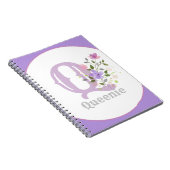 Carnet Monogram & Nom with Flowers (Côté Droit)