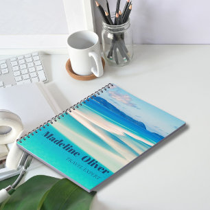 Carnet Monogram Ocean Blue Sea Beach Personnel
