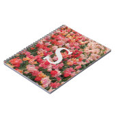 Carnet Monogram Pink Tulip Flower iPhone Case (Côté gauche)