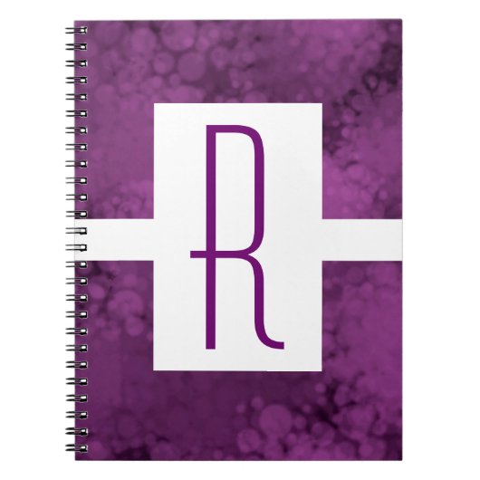 Carnet Monogram Purple Speckled (Devant)