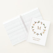 Carnet Monogram Rufous & Allen's Hummingbirds (Intérieur)