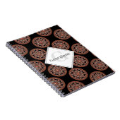 Carnet Monogram Safari Coucher de soleil Bohemian Polka D (Côté Droit)