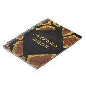Carnet Monogram Snake Brown et Gold Print (Côté gauche)