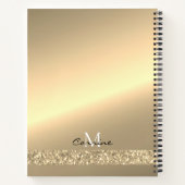 Carnet Monogramme 14K Antiqu Gold Dripping Parties scinti (Dos)