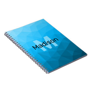 Carnet Monogramme à motif géométrique en maille dégradé c