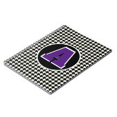 Carnet monogrammé à motif pied-de-poule (Côté gauche)