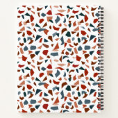 Carnet Monogramme à motif terrazzo moderne (Dos)