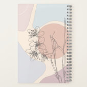Carnet Monogramme Abstrait Pastel tendance (Verso)
