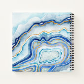 Carnet Monogramme | Agate de cobalt II (Dos)