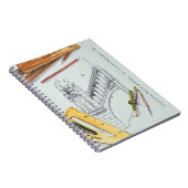 Carnet Monogramme aquarelle d'ingénieur architecte (Côté Droit)