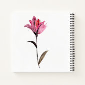 Carnet Monogramme | Aquarelle florale II (Dos)