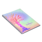 Carnet Monogramme Arc-en-ciel couleurs fille (Côté Droit)