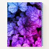 Carnet Monogramme arc-en-ciel d'hiver - Noteboo de feuill (Dos)